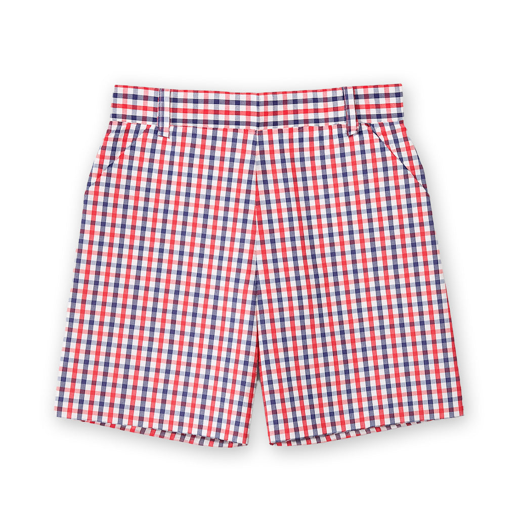 Plaid Seersucker Short