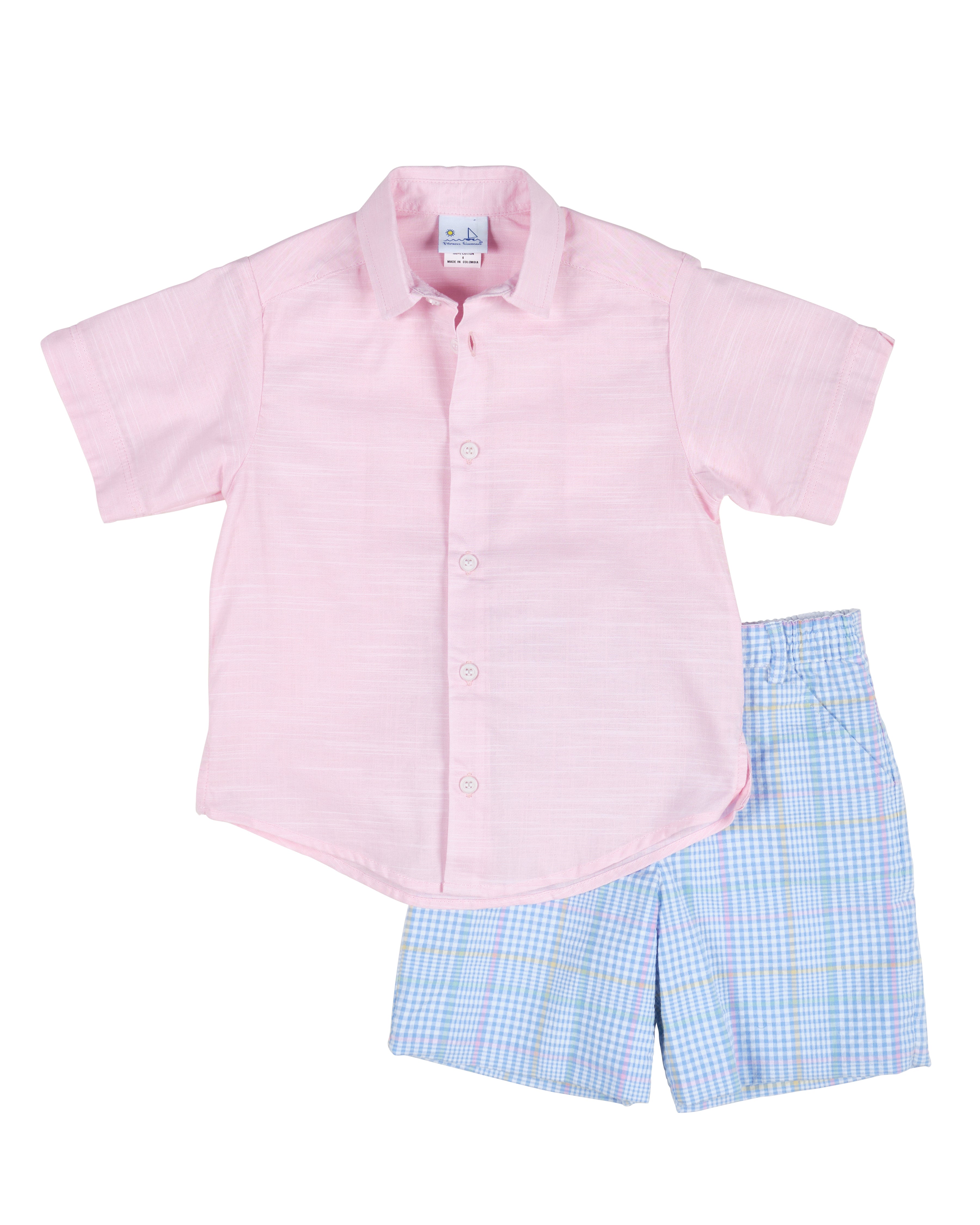 Linen Look Camp Shirt
