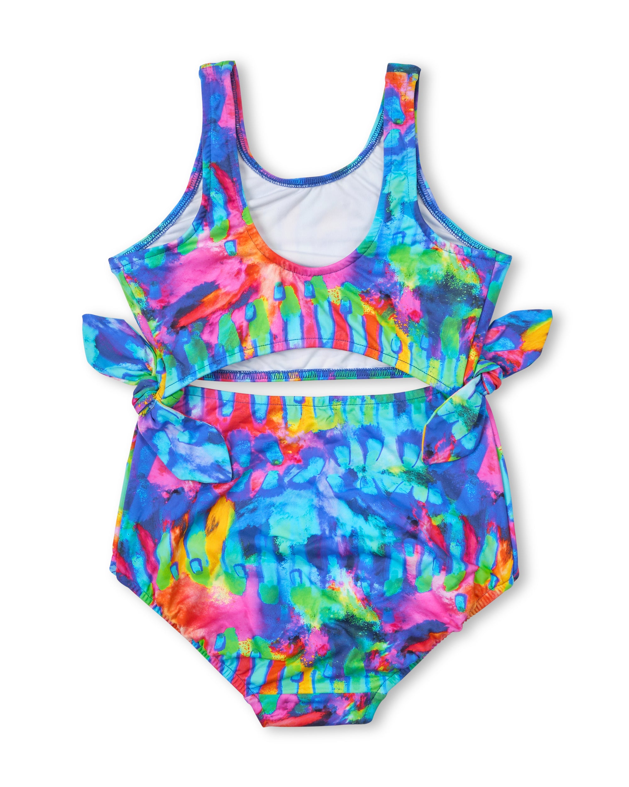 Tie-Dye Swimsuit With Cut-Out