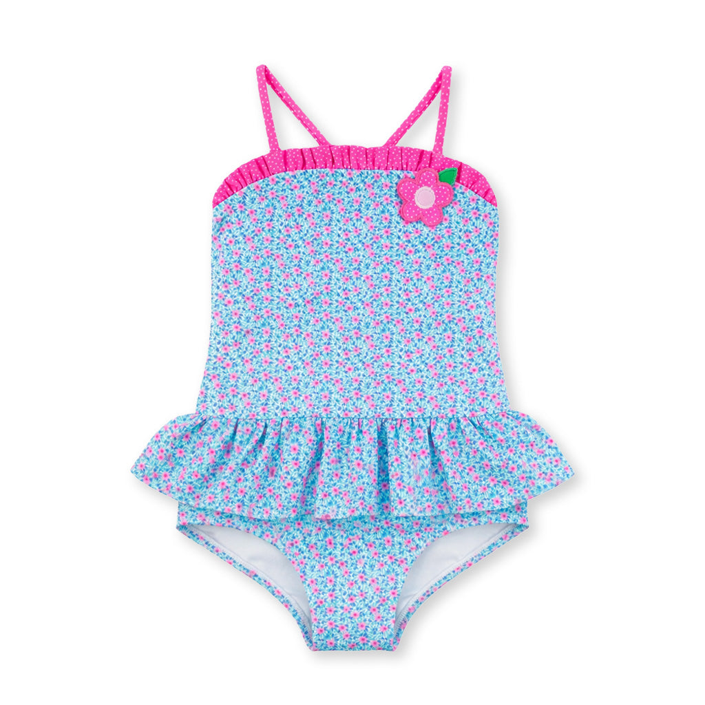 Floral Swimsuit With Flower