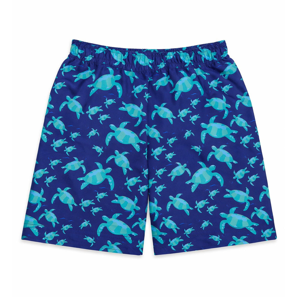 Turtle Print Swim Trunk
