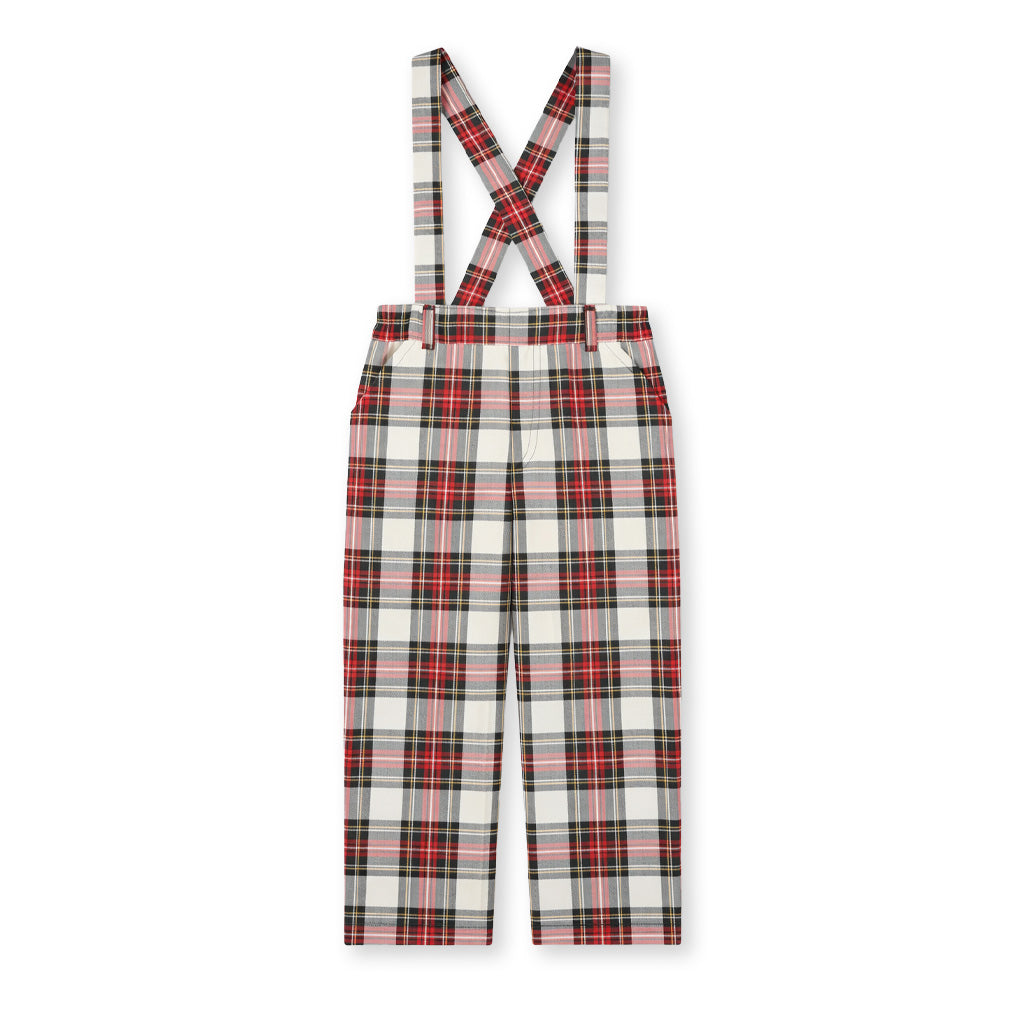 Plaid Pant With Removable Suspenders