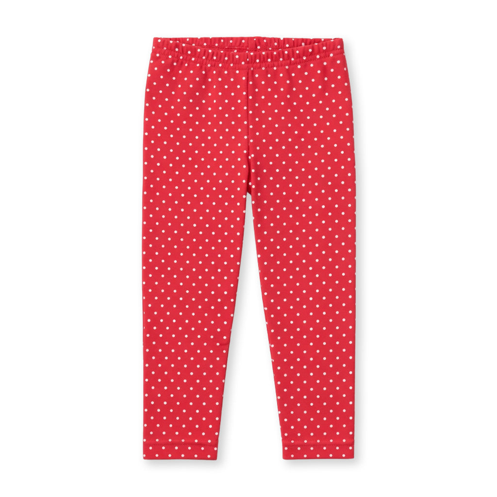 Red Printed Knit Legging