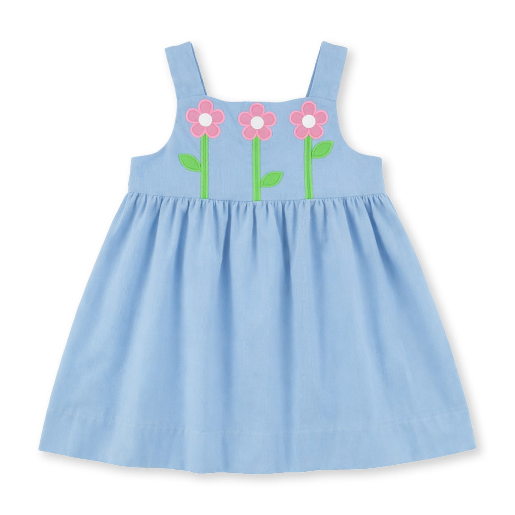 Corduroy Jumper With Flowers