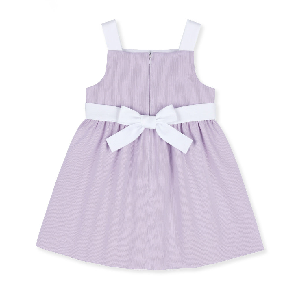 Pincord Dress with Flowers