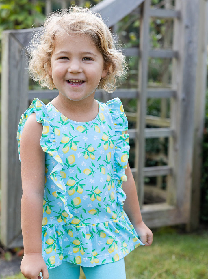 Lemon Print Top with Capri Legging – Florence Eiseman