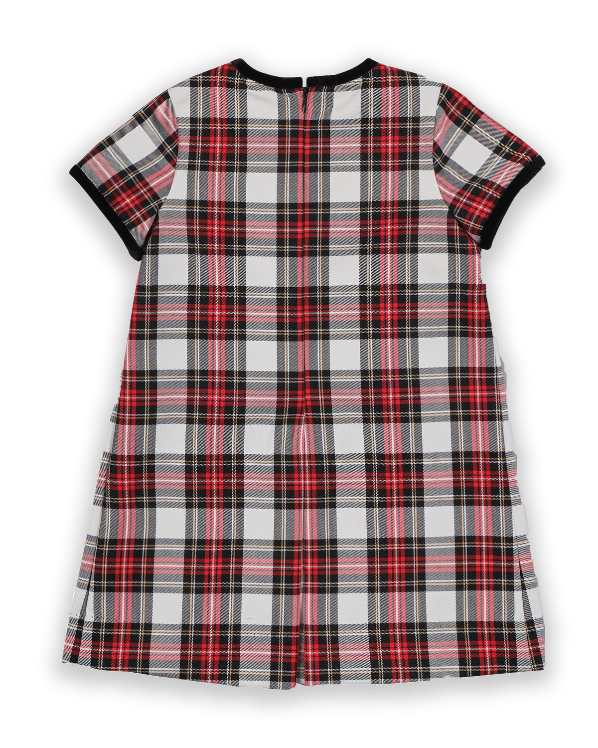 tartan plaid christmas dress With Bows STYLISTPICK JoJo Fletcher's Blue Silk Material is a cotton Size:3