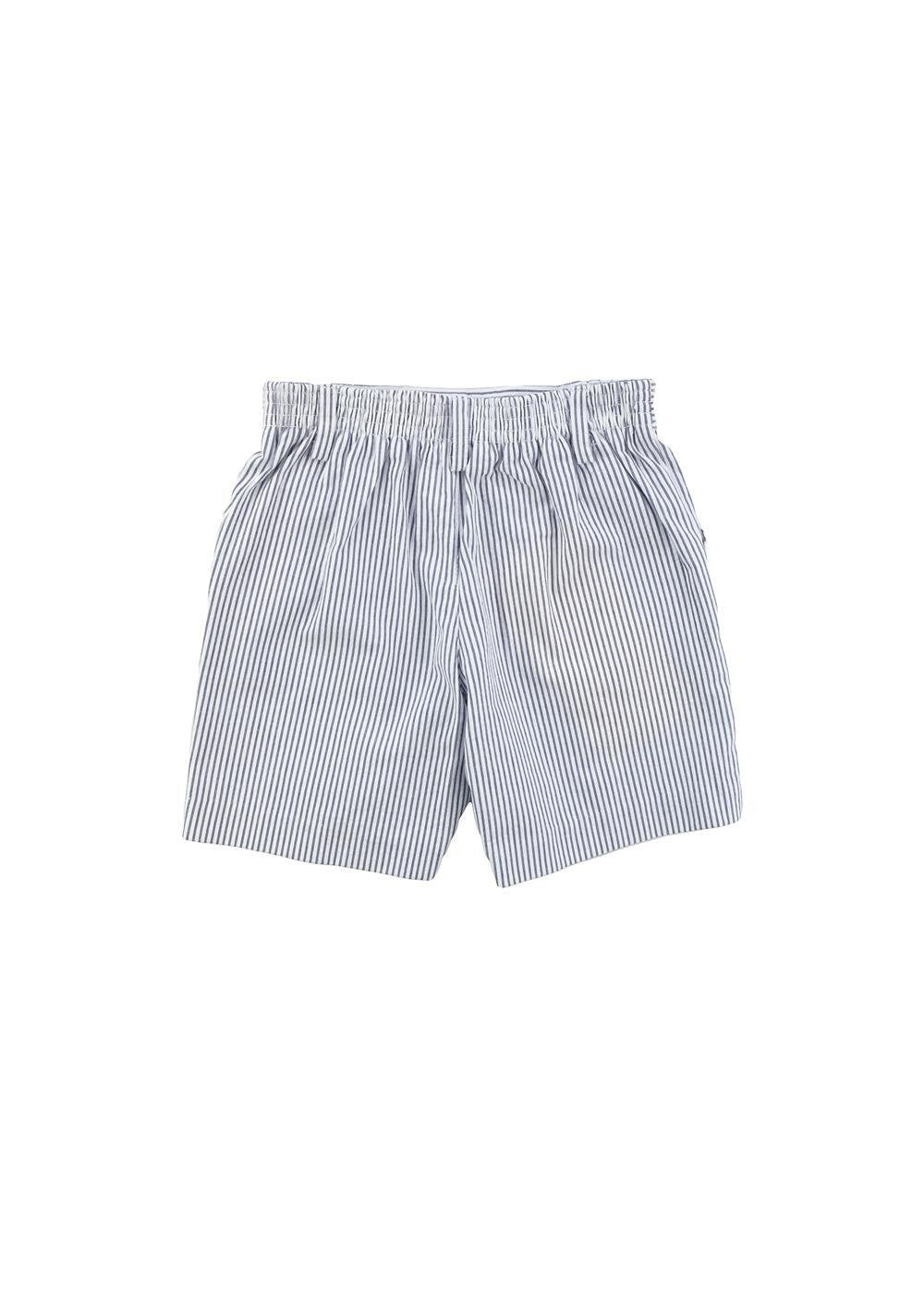 Back view of Blue Seersucker Stripe Short