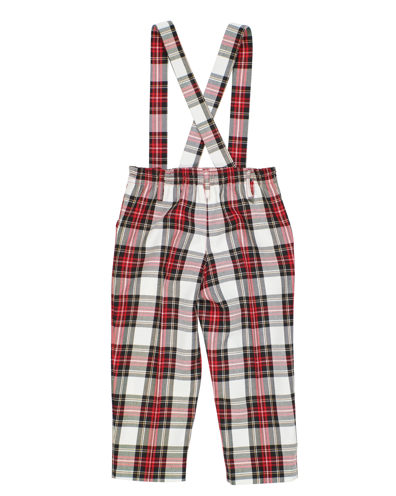 Plaid Pant With Removable Suspenders